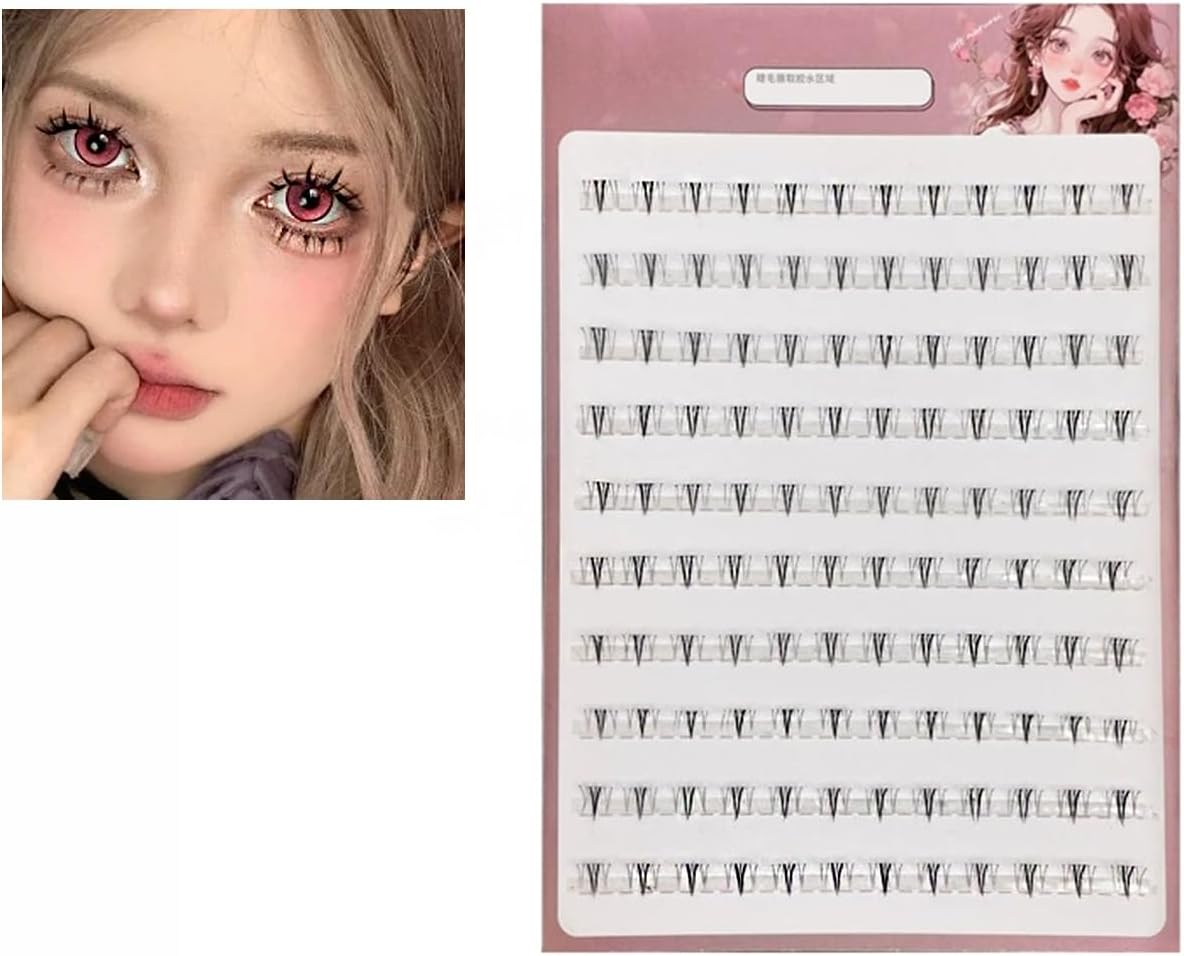 Large Capacity Partial False Eyelashes, Popular, 1 Box, 10 Columns, Natural Finish, Non-Barre False Eyelashes, Matsueku Self False Eyelashes, For Parts, Handmade False Eyelashes, Parts, False