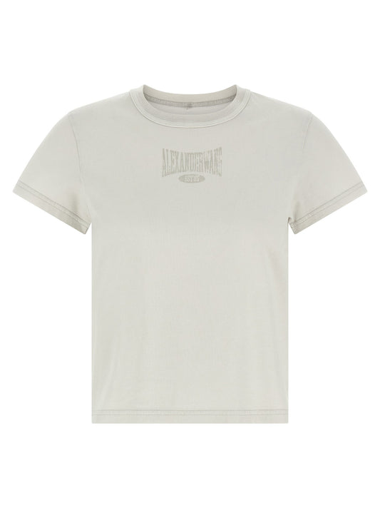 T By Alexander Wang Tによるアレクサンダー・ワンはロゴTシャツを生きました - Image 1