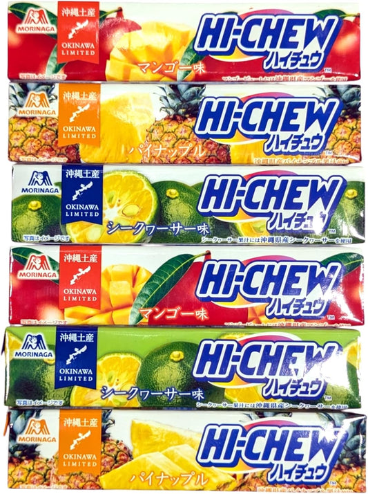 Okinawa Limited Haichu Pineapple, Seek Worther, Mango, Set of 6, 3 Types