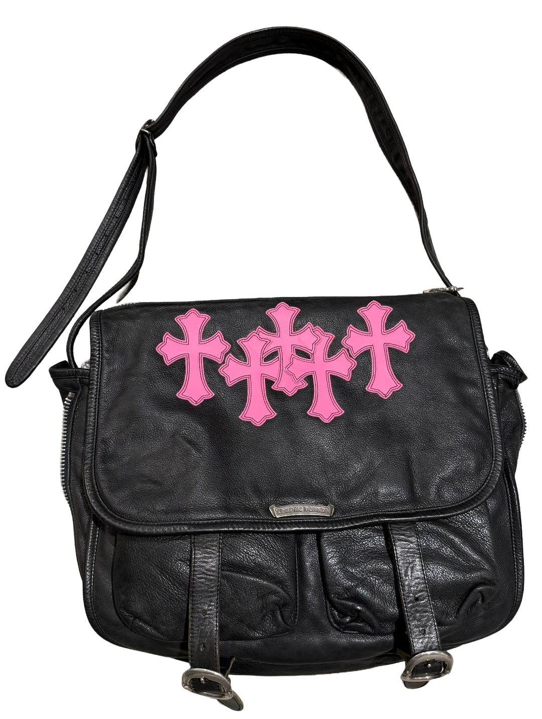CHROME HEARTS '5 PATCH' GUNSLINGER MESSENGER BAG