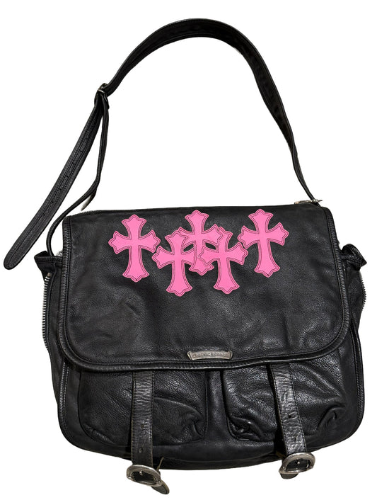 CHROME HEARTS '5 PATCH' GUNSLINGER MESSENGER BAG