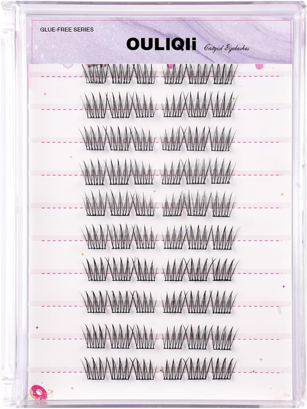 つけまつ毛 部分つけまつげ 1秒マツエク つけまつげのり不要 つけまつげ 接着剤不要 つけまつげのり不全 自己粘着 生活化粧 初心者 で簡単装着 快適専用収納ケース付き 10組