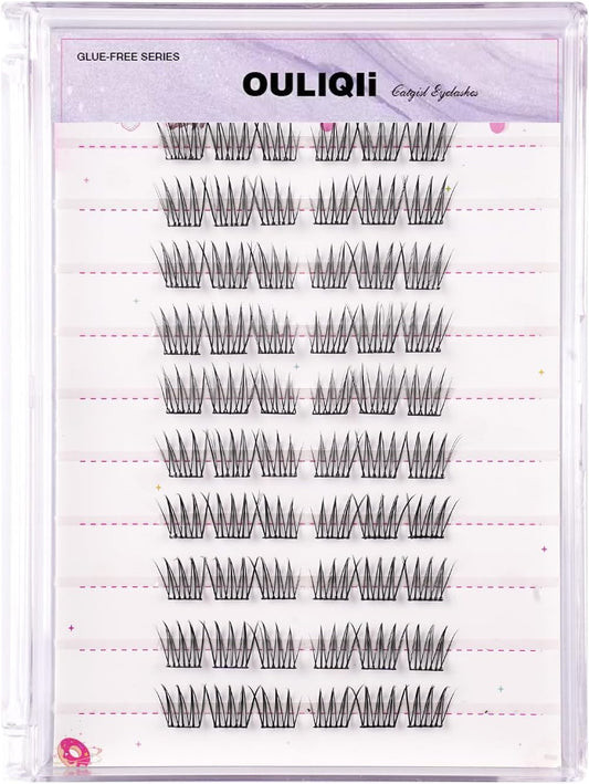 つけまつ毛 部分つけまつげ 1秒マツエク つけまつげのり不要 つけまつげ 接着剤不要 つけまつげのり不全 自己粘着 生活化粧 初心者 で簡単装着 快適専用収納ケース付き 10組