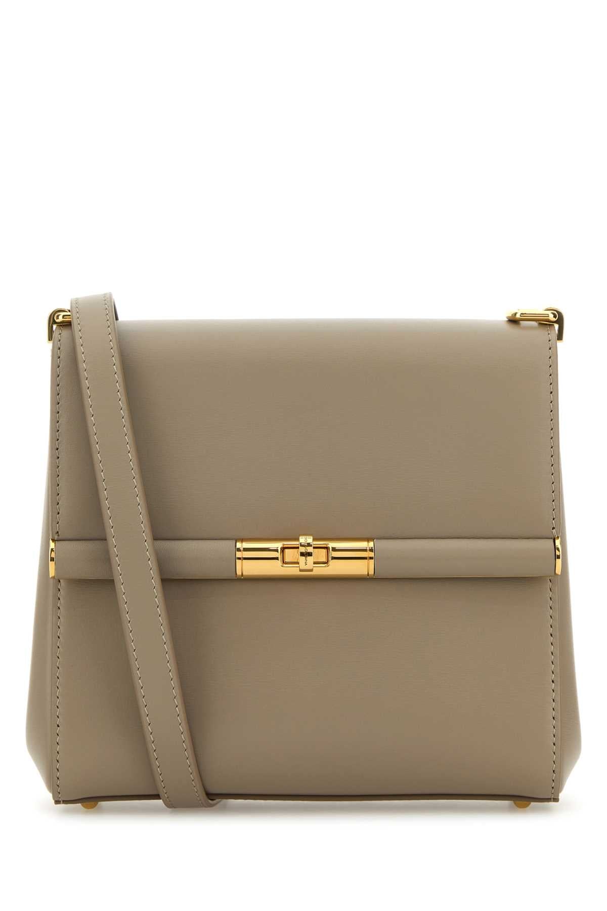 Dolce  Gabbana ドルチェ＆ガッバーナ鳩グレーレザーマレーンクロスボディバッグ - Image 1