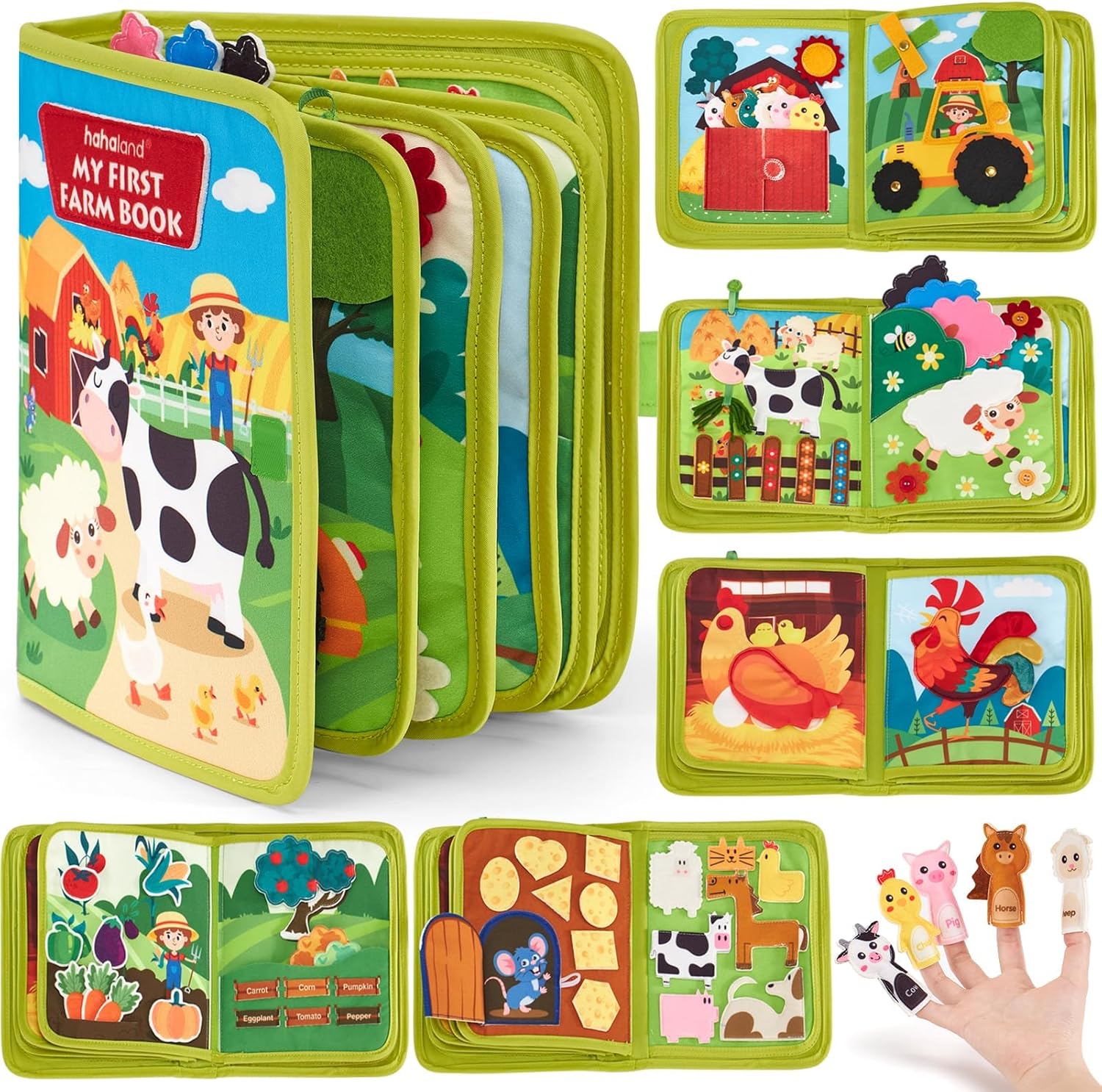 hahaland Montessori Busy Book (Farm)