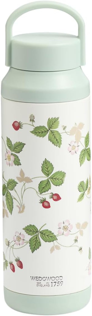 Wedgwood 1078322 Wild Strawberry Thermos Bottle, 16.9 fl oz (500 ml), Thermal and Cold Water Bottle