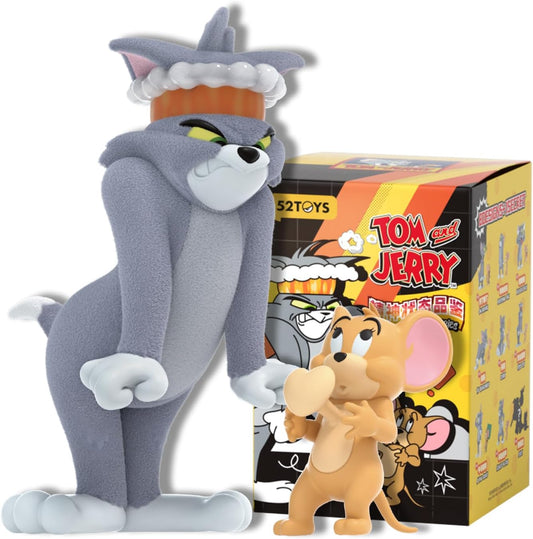 52TOYS BLINDBOX TOM and JERRY:States of Mind Series Blind Box Blind Box Tredding Figurine Tom and Jerry Painted Toy Doll Collection Toy Great Gift for Kids Collectors Birthday Christmas 8cm (Pack of