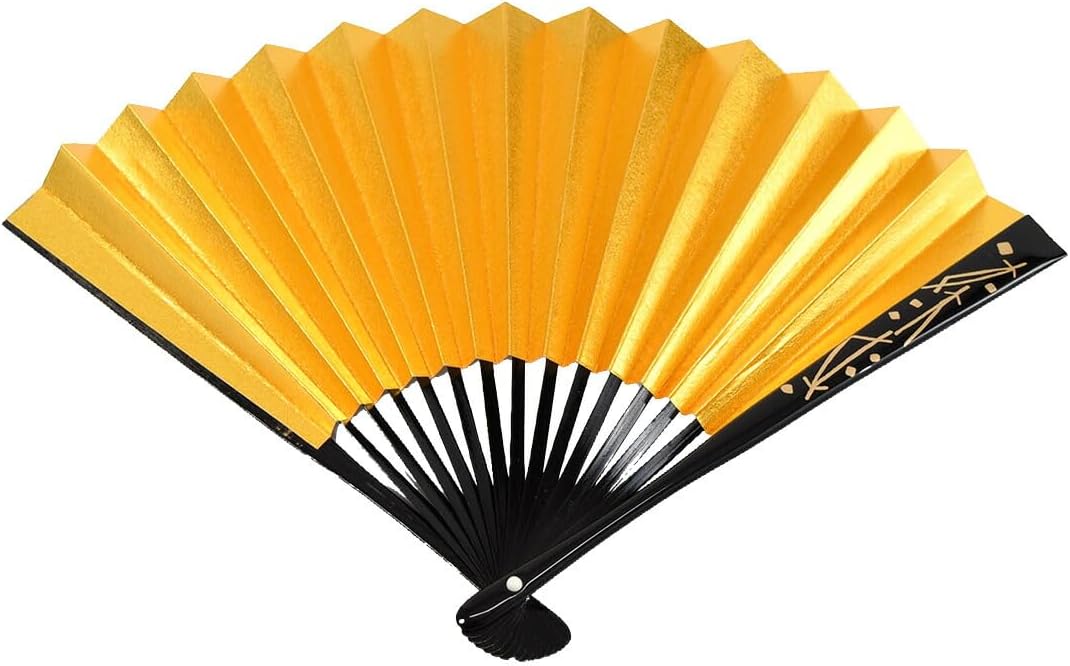 Nagomiya Japanese Fan, Made in Japan, Suehiro, Black Bones, Celebration Fan, For Weddings, For Black Tomesode, Women's