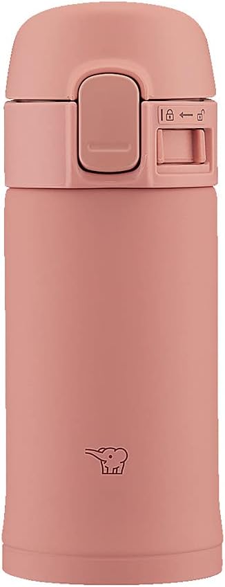 ZOJIRUSHI THERMOS 200ml One-Touch Mug Lightweight & Compact Mini Size Fits in Small Bags Keeps Hot & Cold Terracotta SM-PD20-PM