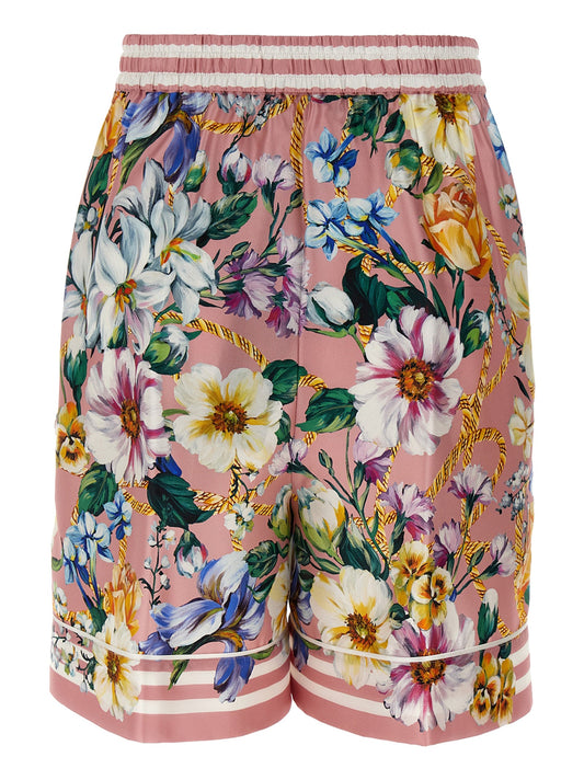 Dolce  Gabbana ドルチェ＆ガッバーナフローラルバミューダショーツ - Image 1