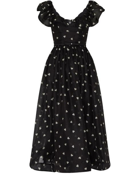 ZIMMERMANN Crush フリル付き ミディ丈ドレス - Image 1