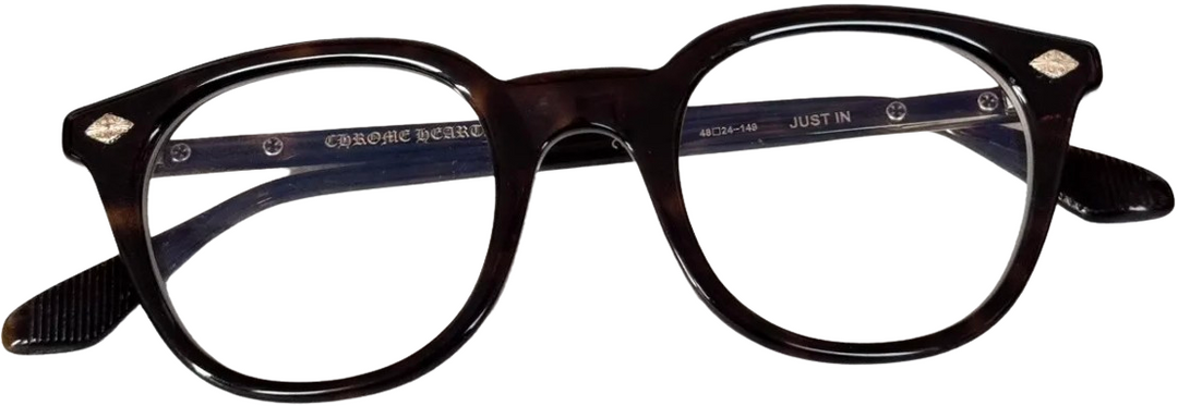 CHROME HEARTS 'JUST IN' DARK TORTOISE SUNGLASSES