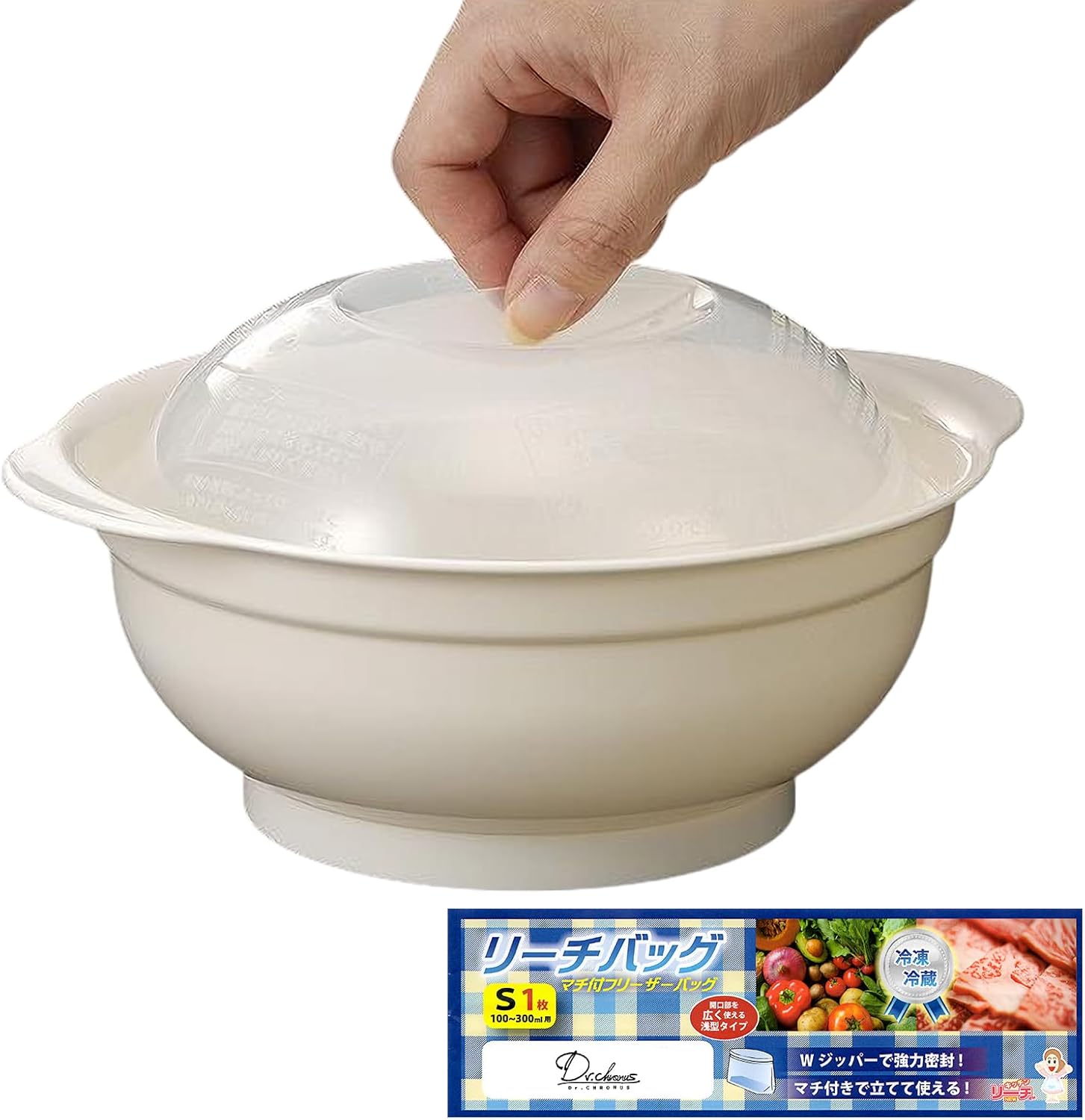 (Safe Made in Japan) Microwave Ramen, Easy Bag Ramen, Microwave Cooker, No Pot Required, Convenient for Living Alone, Time-Saving, Outdoors, Disaster Prevention, Heat Resistant, Container, No Pots or