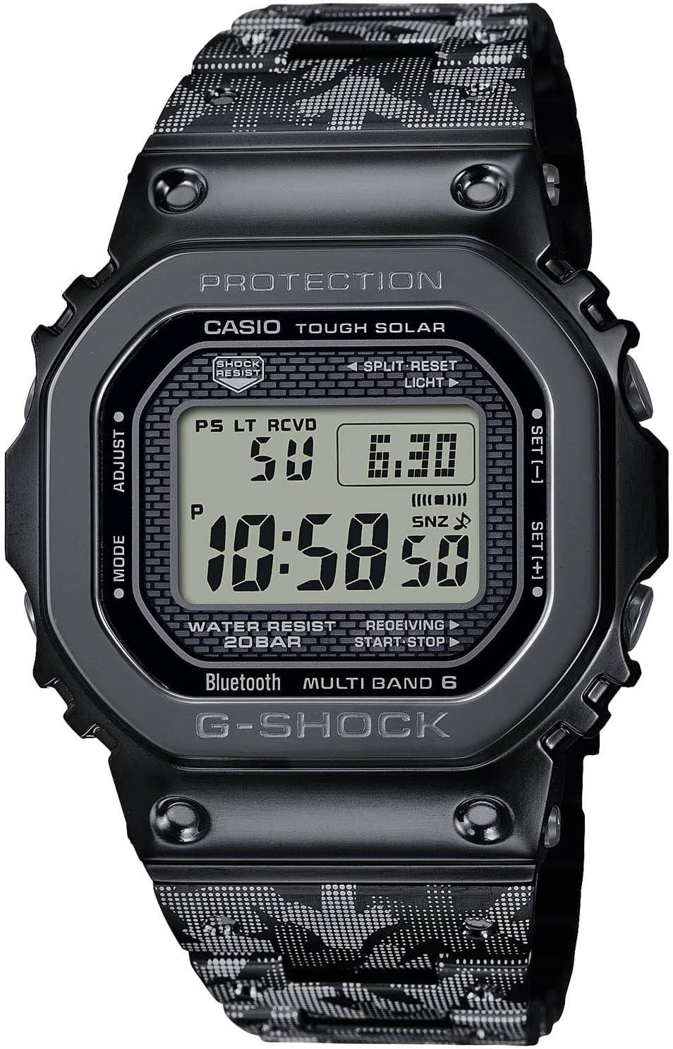 Casio G-Shock GMW-B5000EH-1JR Men's Wristwatch, Full Metal, Radio Solar, 40th Anniversary x ERIC HAZE Collaboration Model, Black, Limited Model / G-Shock 40th Anniversary G-Shock x ERIC HAZE