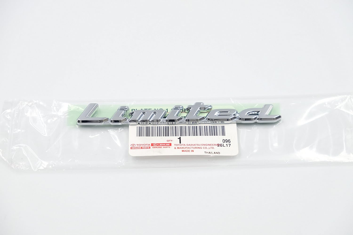 Limited Emblem Toyota Genuine Overseas Export Specifications Limited Height 1.4cm x Width 12cm TOYOTA GENUINE PARTS