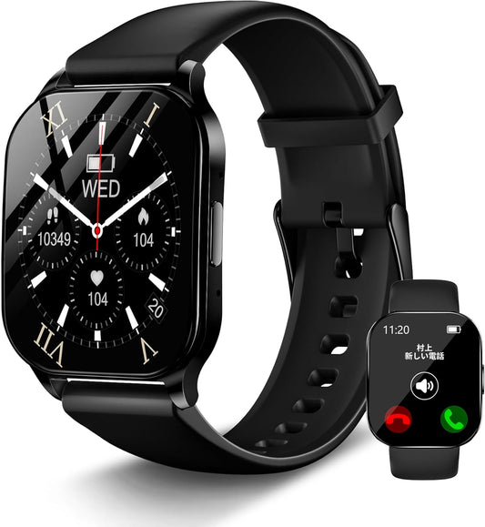 KJKD L1 Smart Watch, 2025 Model with ChatGPT & Sensory Game, AI Dial, Continuous Display, 1.5 Hours Charging, AMOLED Display, Smart Watch, Compatible with iPhone/Android, Sleep Management, Bluetooth