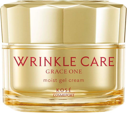 Grace One Wrinkle Care Moist Gel Cream, 3.5 oz (100 g), Moisturizing (Wrinkle Improvement, All-in-One Gel)