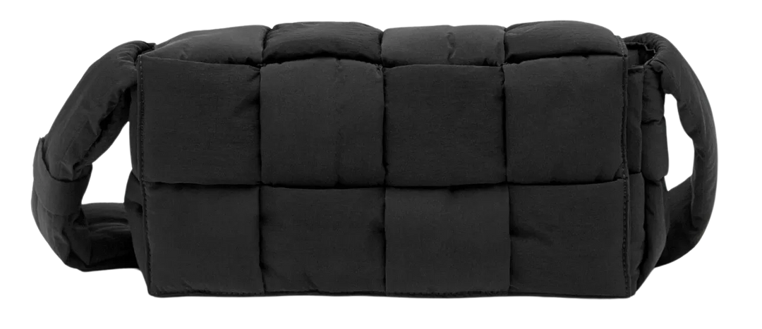 BOTTEGA VENETA CLASSIC 'PADDED TECH CASSETTE' BLACK BAG