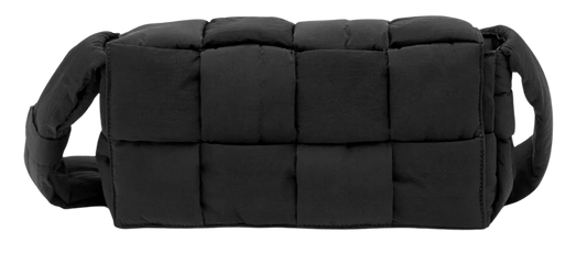 BOTTEGA VENETA CLASSIC 'PADDED TECH CASSETTE' BLACK BAG