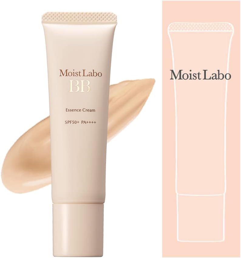 Moist Lab BB Essence Cream, Beige, Exclusive, Quasi-Drug Product, 1.1 oz (30 g), SPF50 PA+++ (High Moisturizing/Pore Cover), Made in Japan