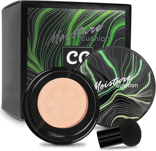 Xnuoyo BB Air Cushion, Mushroom Head Air Cushion CC Cream, Foundation Long Lasting Mushroom Air, Moisturizing Long Lasting Concealer, Lightweight Smooth, Natural/Lovely Serum, Waterproof Makeup Base