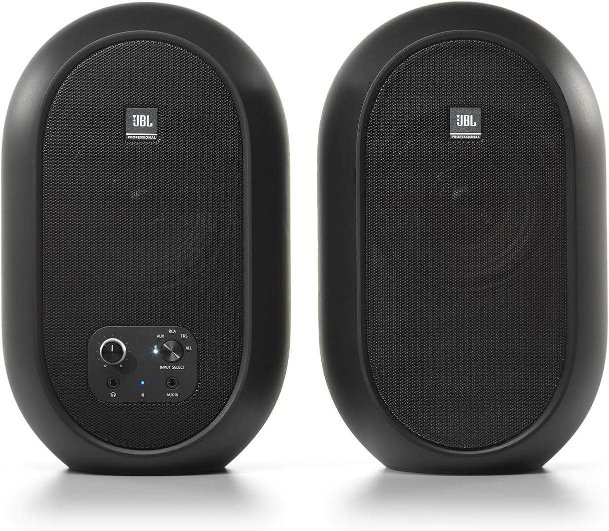 JBL Professional 104-BT-Y3 Powered 2-Way Full Range Studio Monitor Speaker, 3 Year Warranty Model, Built-in Amplifier, 30W + 30W High Output, Bluetooth 5.0 Compatible (Black)