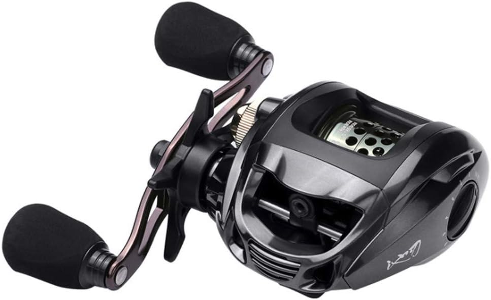 YU125 Fishing Reel, Bait Reel, Saltwater Fishing, Left Handle, Left Handle, Right Handle, Maximum Drag Force, 12.1 lbs (5.5 kg), Gear Ratio: 6.3:1, Lightweight, Metal Spool, N48 Magnetic