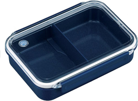 OSK PCL-5 Silver Mode, Tight Box, Divider, Intake and Exhaust Valve Included, Blue, 27.6 fl oz (800 ml), Made in Japan, Microwave Safe, Stylish, Simple, Unisex, Kids, Students, Adults, Silver Ion, Antibacterial
