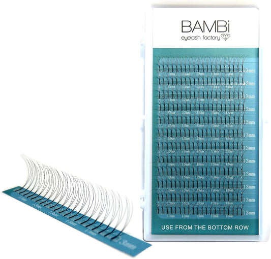 Eyelash Extensions C Curl Sable 3D Volume 0.07mm 8-13mm (C Curl, 11mm)