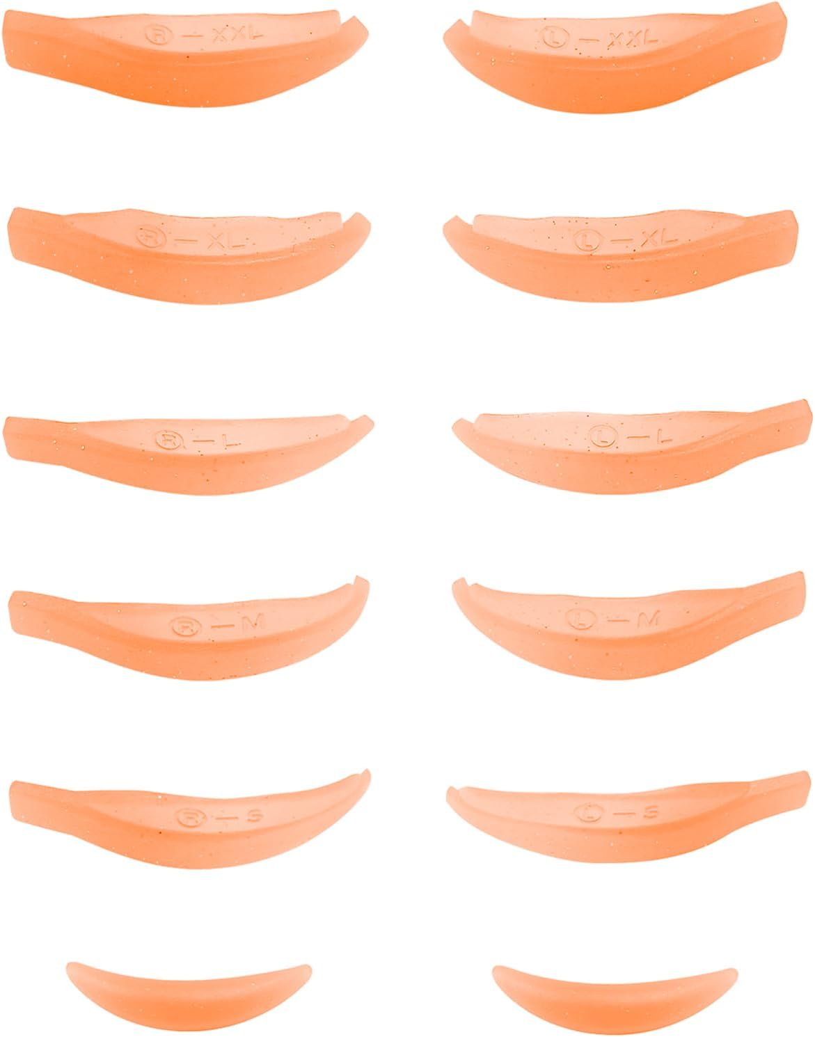 Libeauty Eyelash Lifts Silicone Pads Reusable Eyelash Perm Rod Size 5 Pairs and 1 Pair Lower Eyelash Pad Curl Pad for Lash Lifting Shield Great for Eyelash Lifting