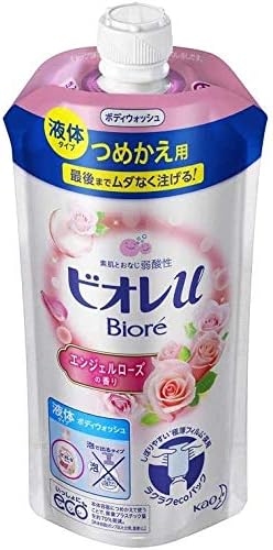 Kao Biore Angel Rose Scent, Refill, 11.5 fl oz (340 ml) x 3 Pack