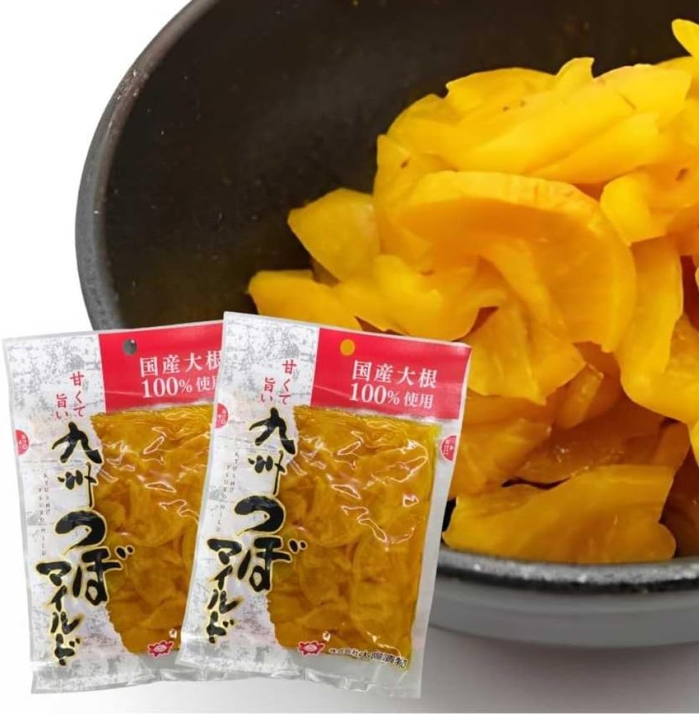 Renewal! Increased quantity! Sweet and delicious! Made with 100% domestic radishes! Tsubozuke 2-bag set! A crunchy companion for rice, perfect for meals ♪ ・Authentic Kyushu taste! "Domestic Tsubozuke