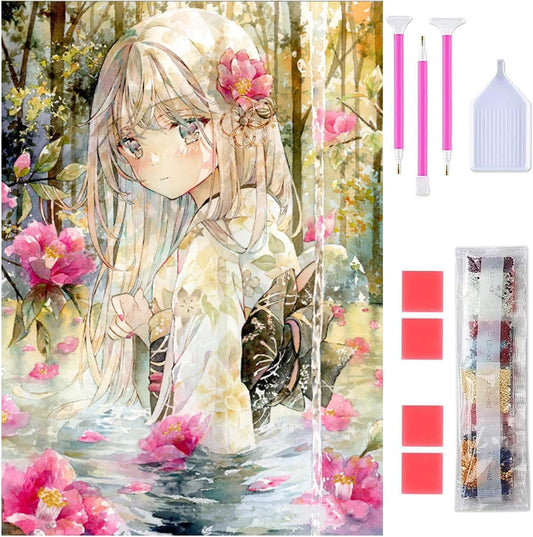 Diamond Art Rinimie Diamond Art Kit Diamond Beads Painting Kit 5D Mosaic Art DIY Handmade Painting Craft Kit Diamond Painting All Over Paste Type Artwork Home Decor 30x40cm