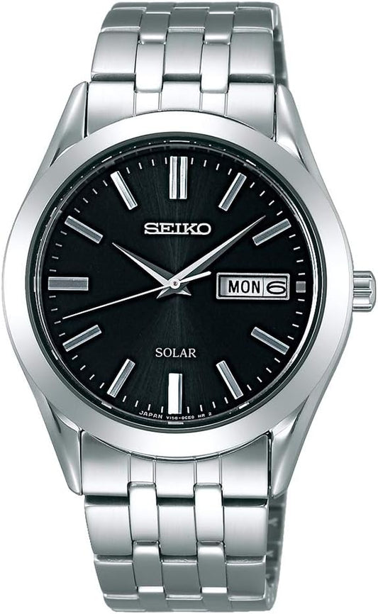 Seiko sbpx083 Men's Solar Wristwatch, 1.5 inches (38 mm), Black Dial, Bracelet Type