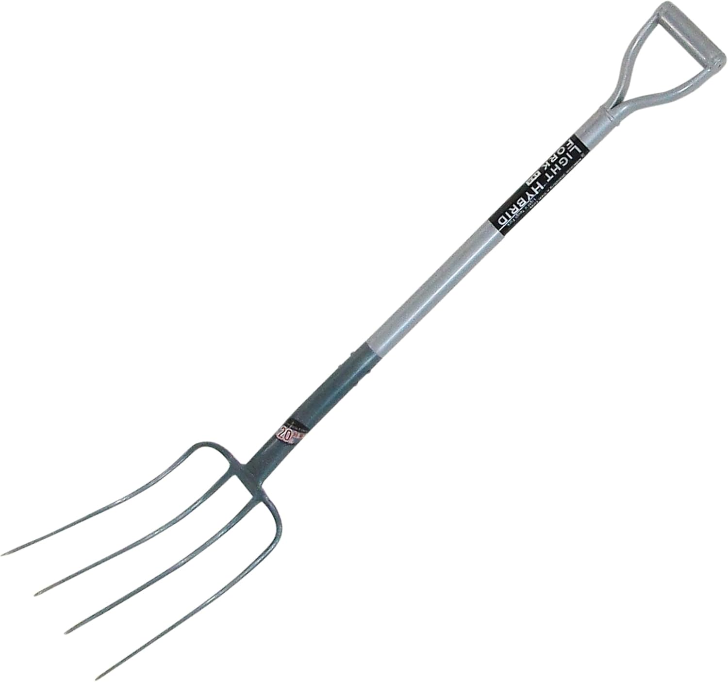 KONYO Family Tree Lightweight Pipe Handle Fork with 4 Nails Hybrid (Aluminum Pipe Handle + Iron Claw Head) 20% Lighter (Compared to Our Previous Model)