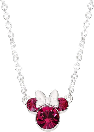 Minnie Mouse Women's Sterling Silver Round Necklace Not Applicable – N902352ROCTL-18