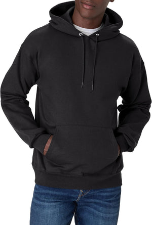 Hanes Sudadera con capucha de forro polar pesado para hombre, sudadera de algodón para hombre