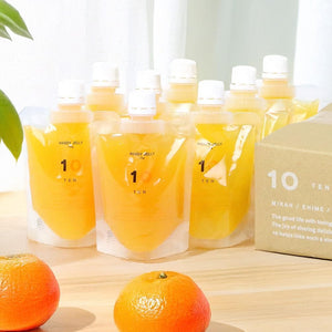 10FACTORY Ehime Mikan Jelly, Set of 8 (7 Types), 6.0 oz (170 g), Ehime Product, Additive-Free, Fruit, Orange, Made in Japan, Handy Jelly (8 Pieces, 7 Types)