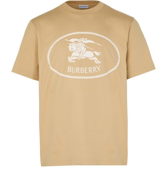 BURBERRY Cotton t-shirt with EKD badge - Image 1