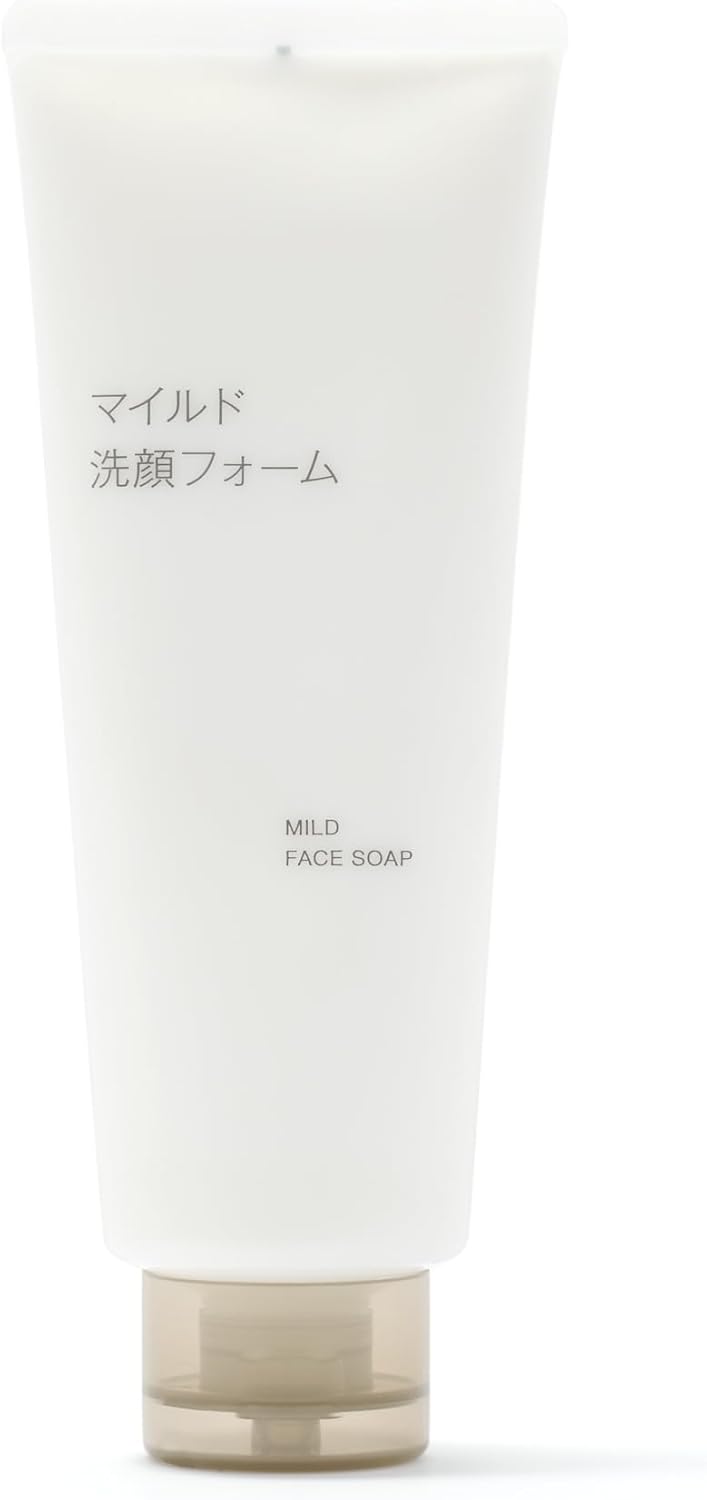 Muji 84464898 Mild Facial Cleansing Foam (Large Capacity), 7.7 oz (220 g)