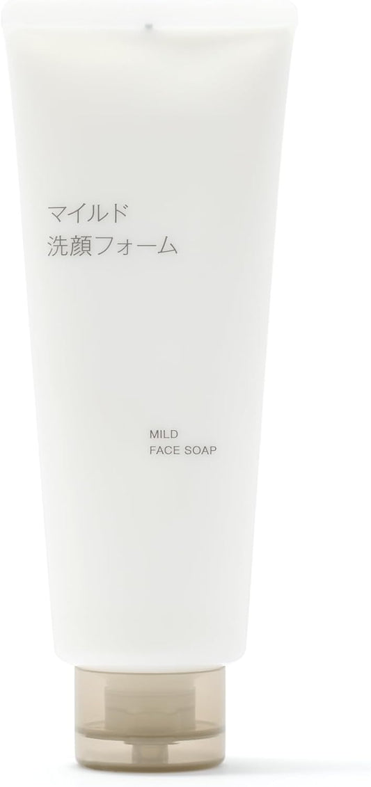 Muji 84464898 Mild Facial Cleansing Foam (Large Capacity), 7.7 oz (220 g)