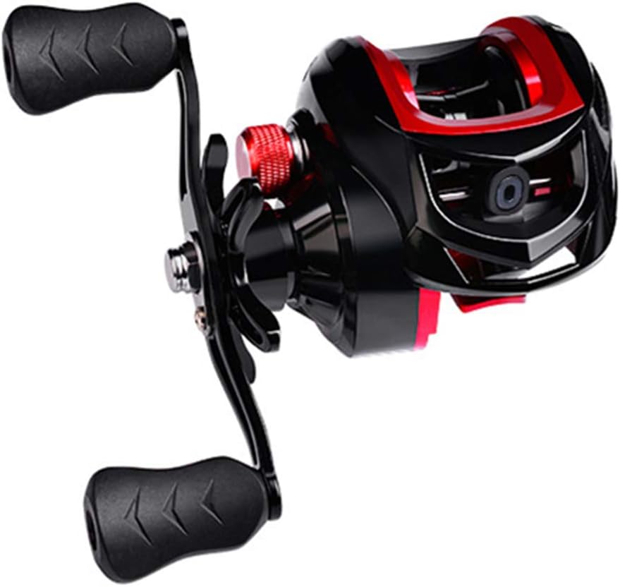 Bait Reel, Saltwater Fishing, Freshwater Fishing, Dual Use, Left/Right Handle, Maximum Drag Force 22.0 lbs (10 kg), Gear Ratio 7.2:1, Lightweight, Casting, Magnetic Brake, Fishing Reel, Bass Fishing