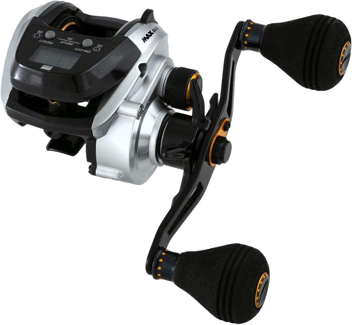 Abu Garcia MAX DLC DLC-L Standard Gear Model with Digital Line Counter, Left-Hand Retrieve (English Language Not Guaranteed)