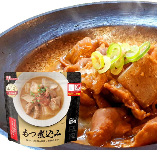 Iris Ohyama Range de Pa Cook Range-Up Stewed Offal, Boil-in-Bag, 4.9 oz (140 g), Side Dish, Microwaveable