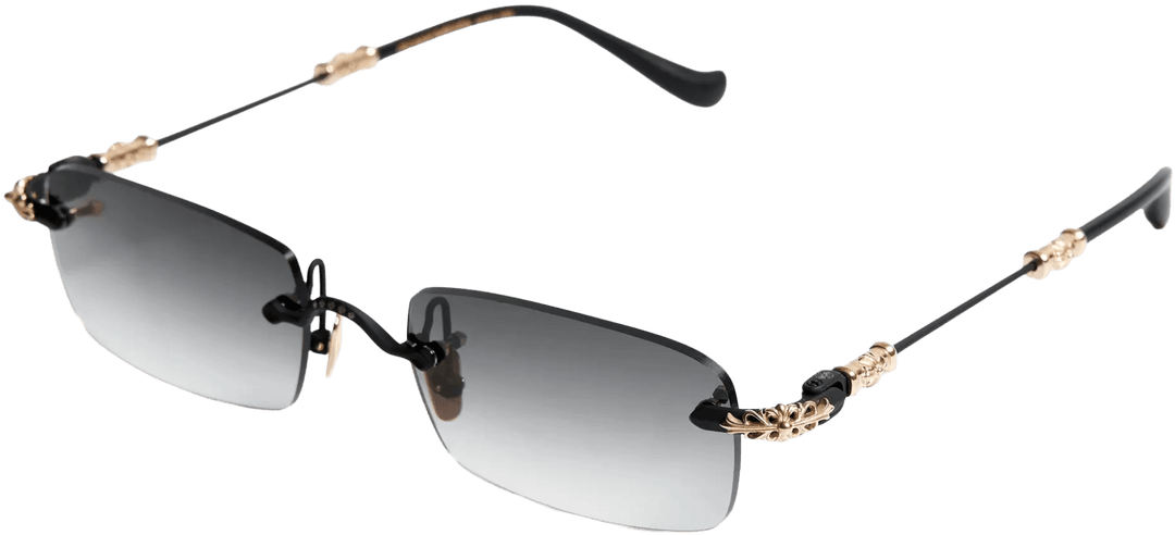 CHROME HEARTS 'PILLS III' BLACK MATTE SUNGLASSES