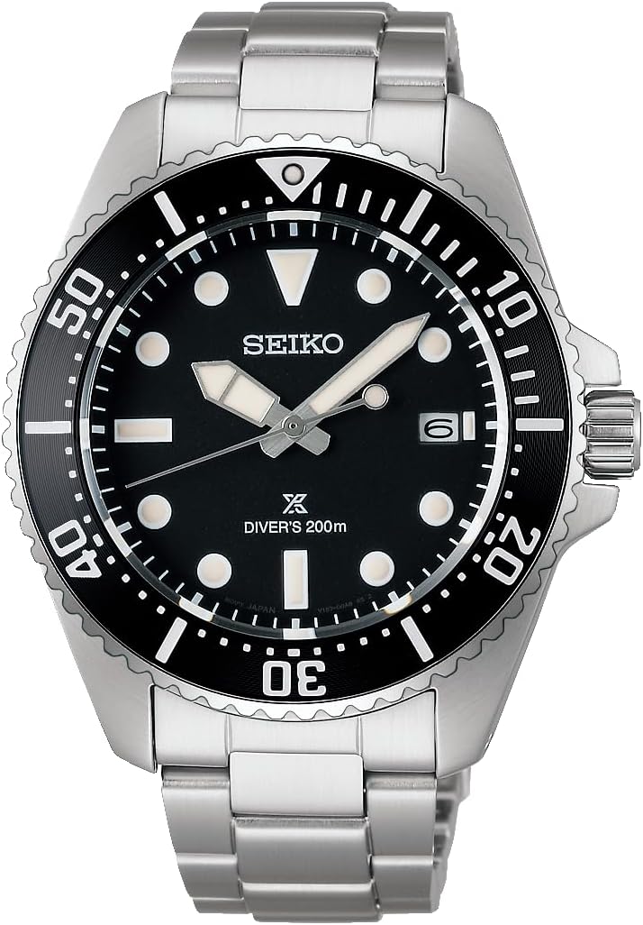 Seiko Prospex DIVER SCUBA Solar Men's Wristwatch, Dial: Black / Bezel: Black, New Model (2024)