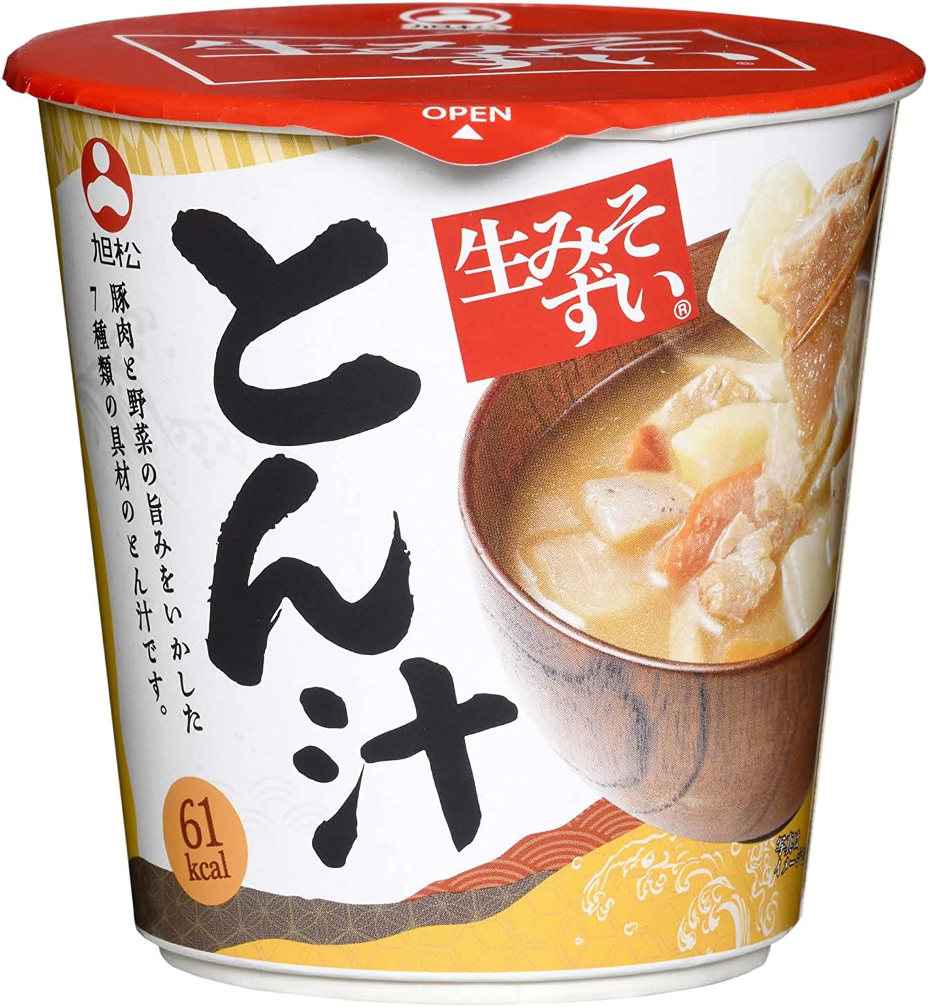 Asaimatsu Foods Raw Miso ito Soup, 2.6 oz (73.5 g) x 6 Packs