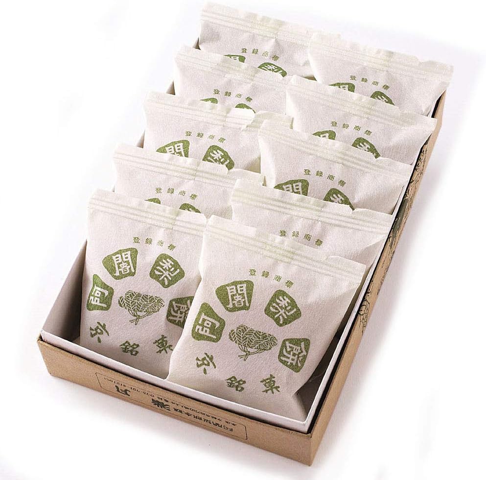 Kyoto Souvenir Ajarimochi 10-Piece Gift Box Set (10 pcs x 1)