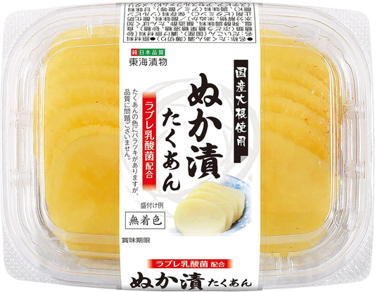 ［冷蔵］東海漬物 スライスぬか漬たくあん 100g