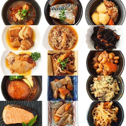 Popular Assortment, 15-Item Set: Uchinoya Uchipac Ready-to-Eat Japanese Side Dishes, No Additives, Japan-Sourced Ingredients, Long Shelf Life, Shelf-Stable (Emergency Food, Disaster Preparedness